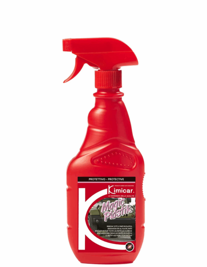 Dizajn bez názvu (23) Kimicar MAGIC PLASTIK renovátor plastových povrchov 500ml – Obrázok 1