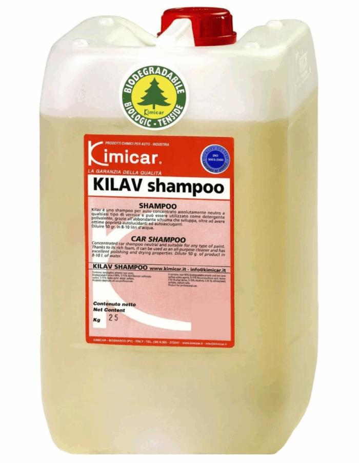 Dizajn bez názvu (63) Kimicar KILAV SHAMPOO koncentrovaný autošampón 12kg – Obrázok 1