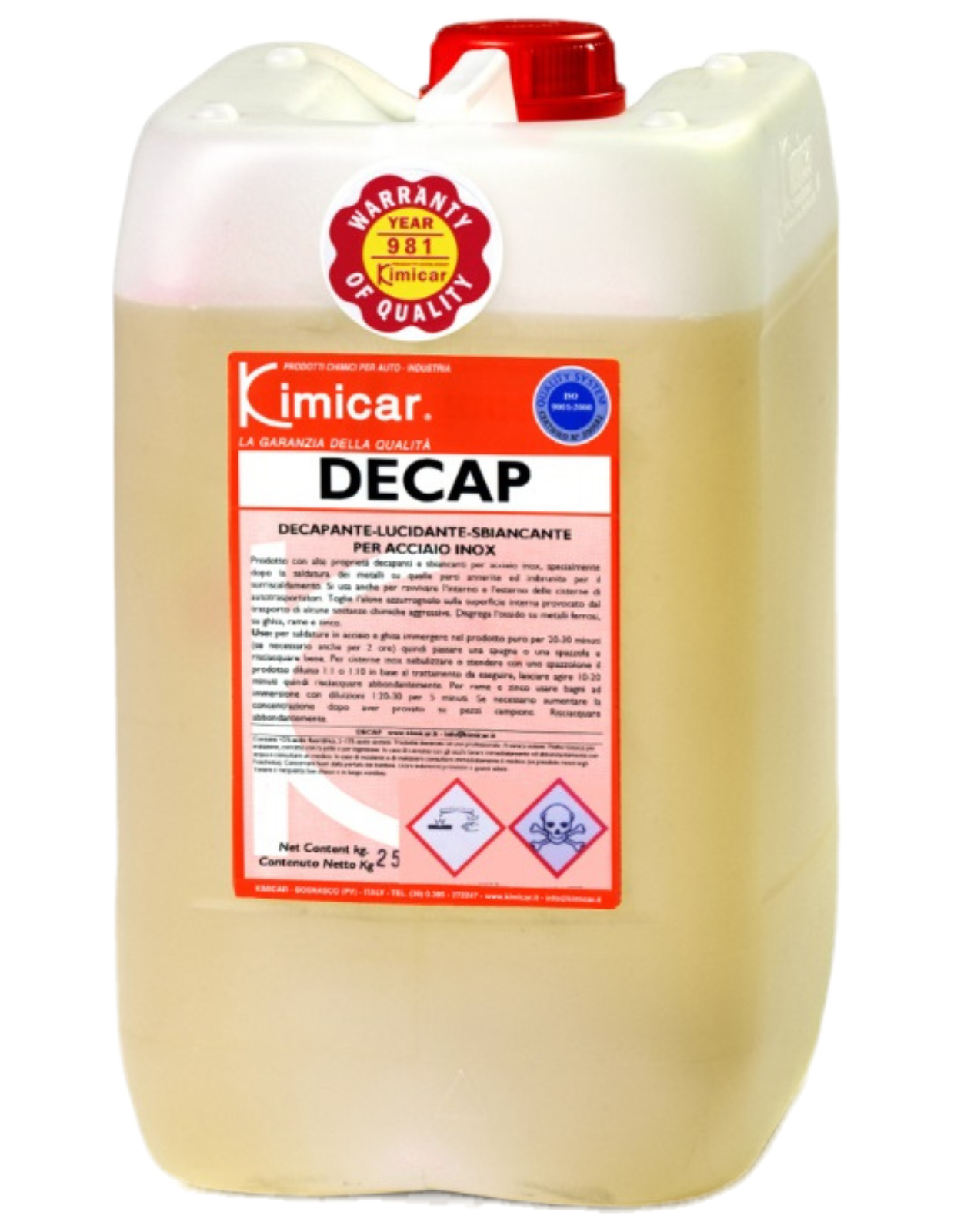 Dizajn bez názvu (17) (1) Kimicar DECAP odstraňovač oxidácie z kovov 25kg – Obrázok 1