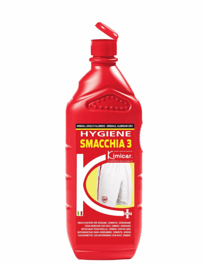 Kimicar SMACCHIA 3 kyslý odstraňovač škvŕn z textílií 1000ml – Obrázok 1