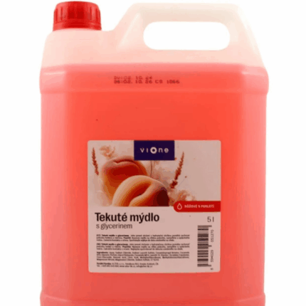 VIONE Tekuté mydlo s perleťou - broskyňa 5L