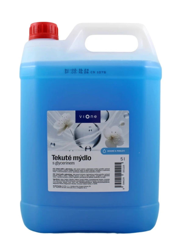 Dizajn bez názvu - 2025-12-08T092434.977 VIONE Tekuté mydlo s perleťou - more 5L – Obrázok 1