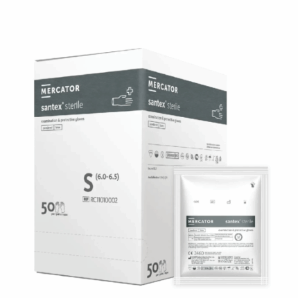 Sterilné Latexové vyšetrovacie rukavice MERCATOR® santex sterile 50pár./bal.