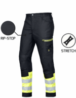 Strečové nohavice do pása RIP-STOP MEGAWORK s reflexnými prvkami