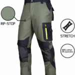 Strečové nohavice ULTRATECH RIP-STOP zelené
