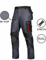 Strečové nohavice ULTRATECH RIP-STOP šedé