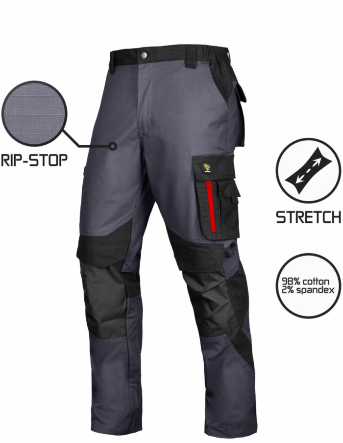 Strečové nohavice ULTRATECH RIP-STOP šedé – Obrázok 1