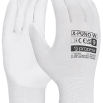 Máčané rukavice PU X-PUNO WHITE
