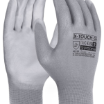 Máčané rukavice PU X-TOUCH GREY