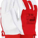 Kombinované rukavice na suchý zips X-TEC z vystuženej kože