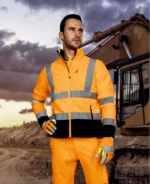 Mikina flísová Hi-Vis ARDON®SIGNAL oranžová – Obrázok 2