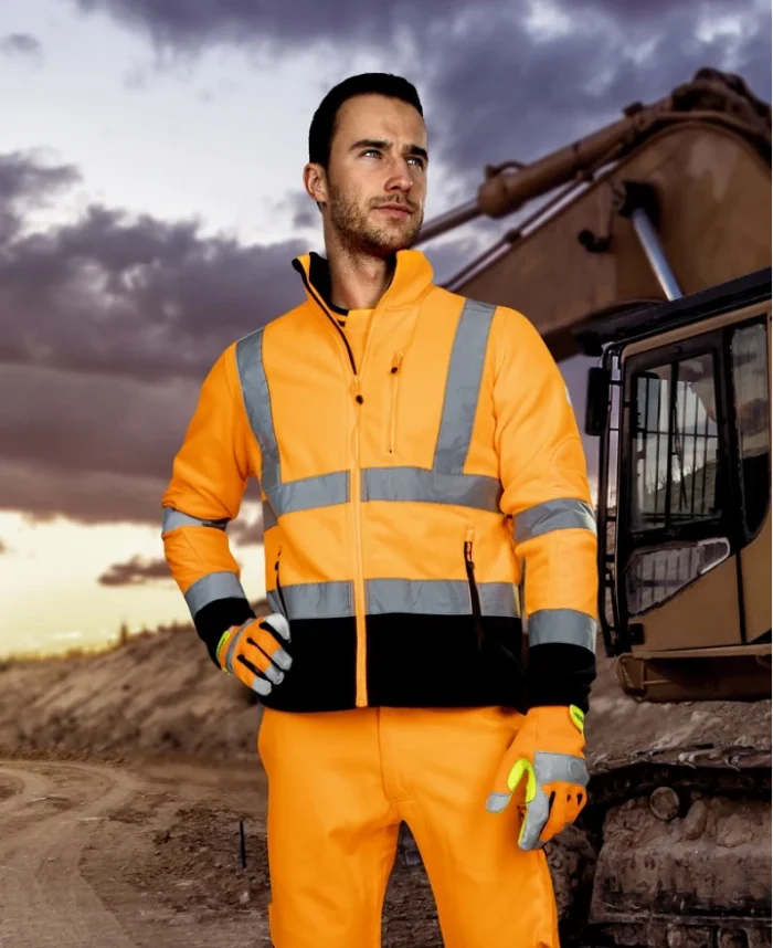 Mikina flísová Hi-Vis ARDON®SIGNAL oranžová – Obrázok 2