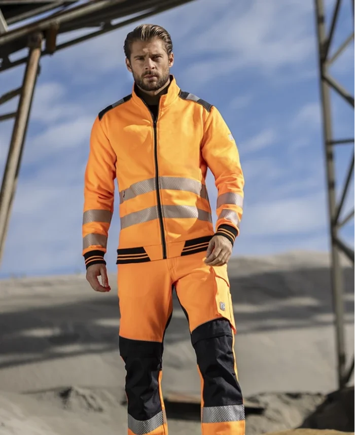 Reflexná výstražná mikina ARDON®SIGNAL Oranžovo-čierna – Obrázok 2