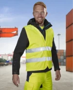 Reflexná výstražná vesta ARDON®BOLT Žltá – Obrázok 2
