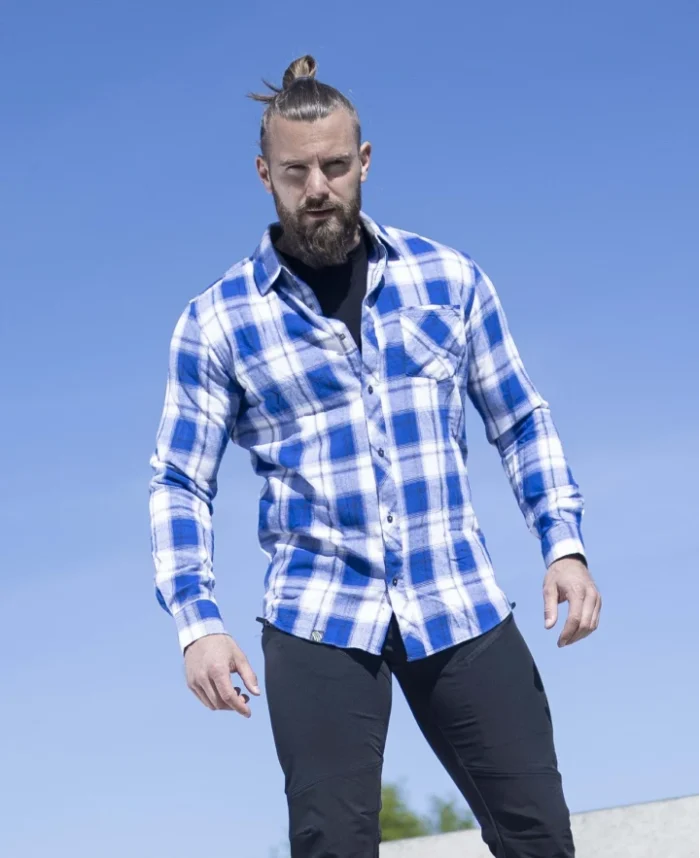 Košeľa ARDON®OPTIFLANNELS Kráľovská modrá – Obrázok 2
