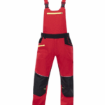 Nohavice s náprsenkou ARDON®4Xstretch® červené