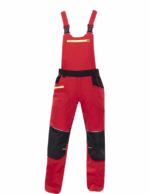 Nohavice s náprsenkou ARDON®4Xstretch® červené