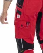 Nohavice s náprsenkou ARDON®4Xstretch® červené – Obrázok 5