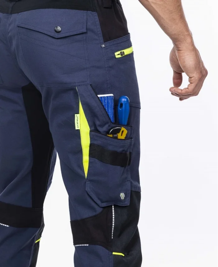 Nohavice s náprsenkou ARDON®4Xstretch® tmavo modré – Obrázok 3