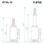 Hydraulický zdvihák "panenka" 10T – Obrázok 2