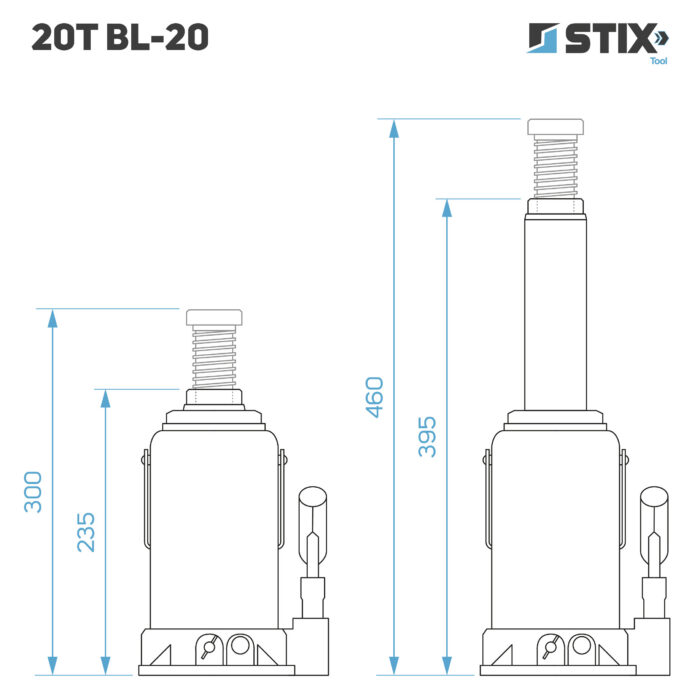Hydraulický zdvihák "panenka" 20T – Obrázok 2
