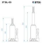 Hydraulický zdvihák "panenka" 3T – Obrázok 2