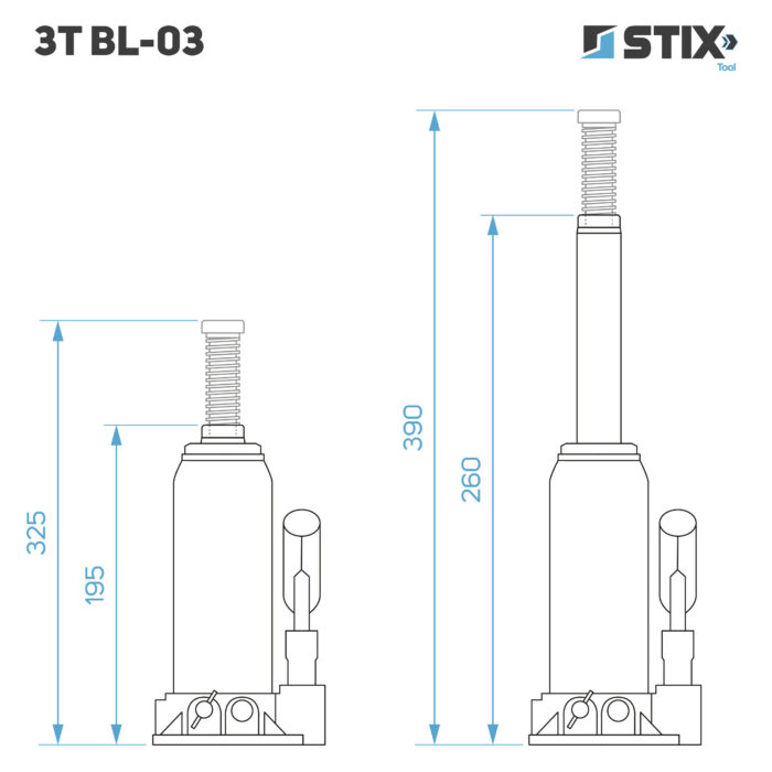 Hydraulický zdvihák "panenka" 3T – Obrázok 2