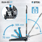 Nízkoprofilový hydraulický zdvihák 3T s D-rukoväťou – Obrázok 2