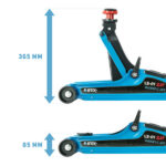 Nízkoprofilový hydraulický zdvihák 2,5T – Obrázok 2
