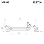 Mechanický manipulačný vozík s kolieskami WR-01 – Obrázok 2